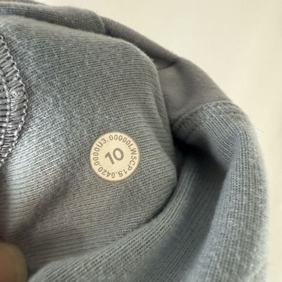 Lululemon Atheltica Joggers Women's 10 Blue Pockets Drawstring Elastic Waist - Picture 11 of 11